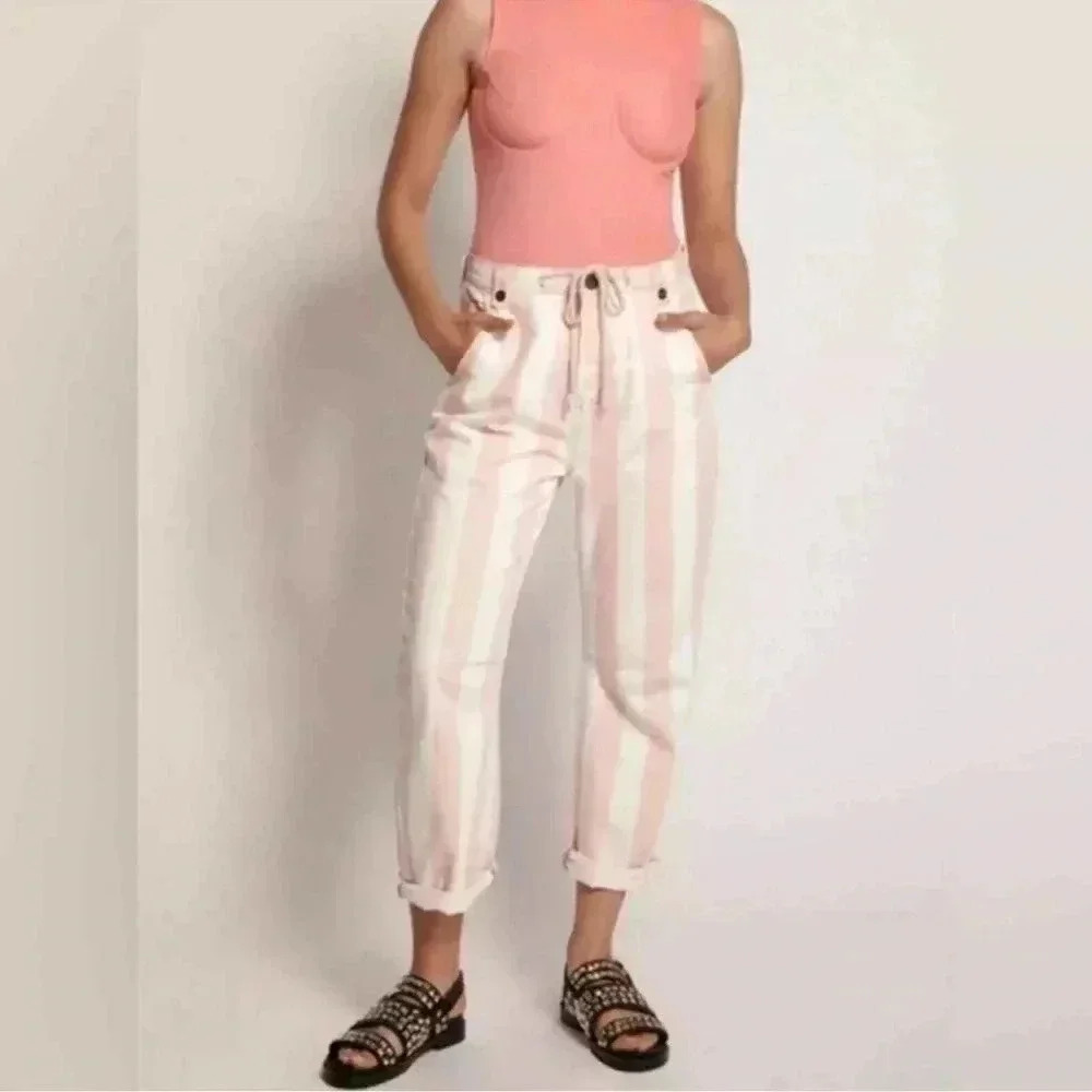 One Teaspoon High Waist Safari Denim
Jeans Pant Candy Stripe size 25